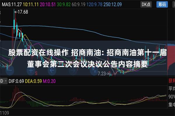   股票配资在线操作 招商南油: 招商南油第十一届董事会第二次会议决议公告内容摘要