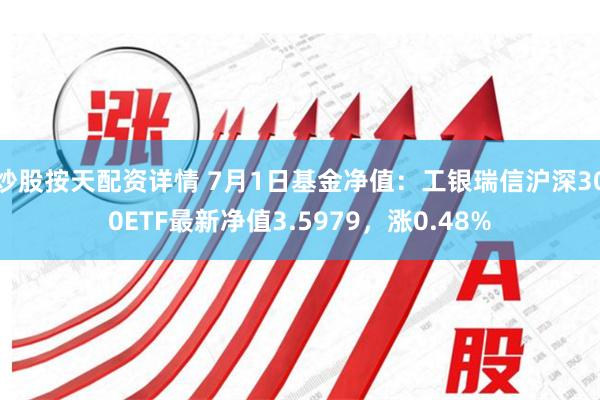 炒股按天配资详情 7月1日基金净值：工银瑞信沪深300ETF最新净值3.5979，涨0.48%